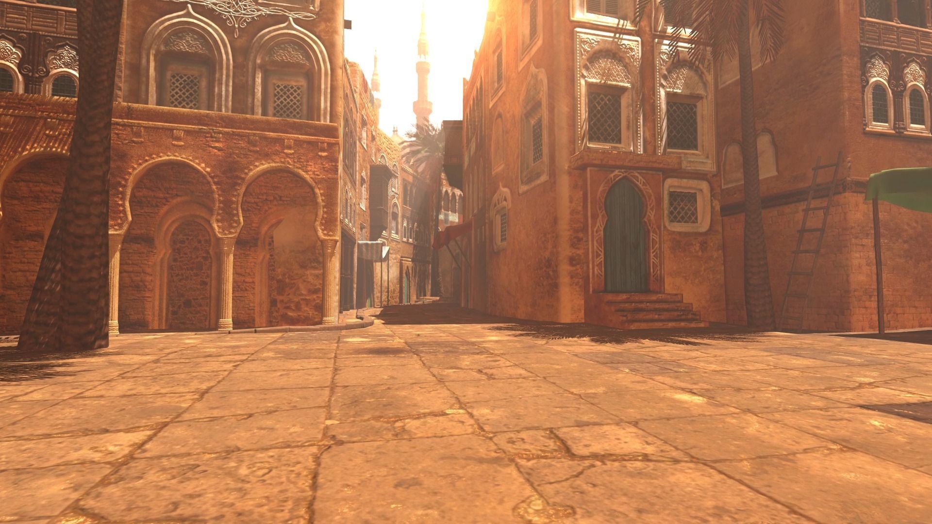 Arabic Old Town Low-poly 3D model_21