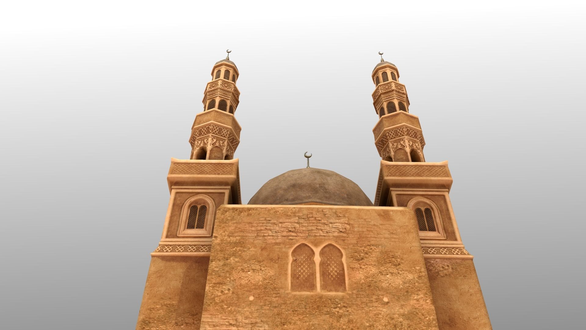Arabic Old Town Low-poly 3D model_65
