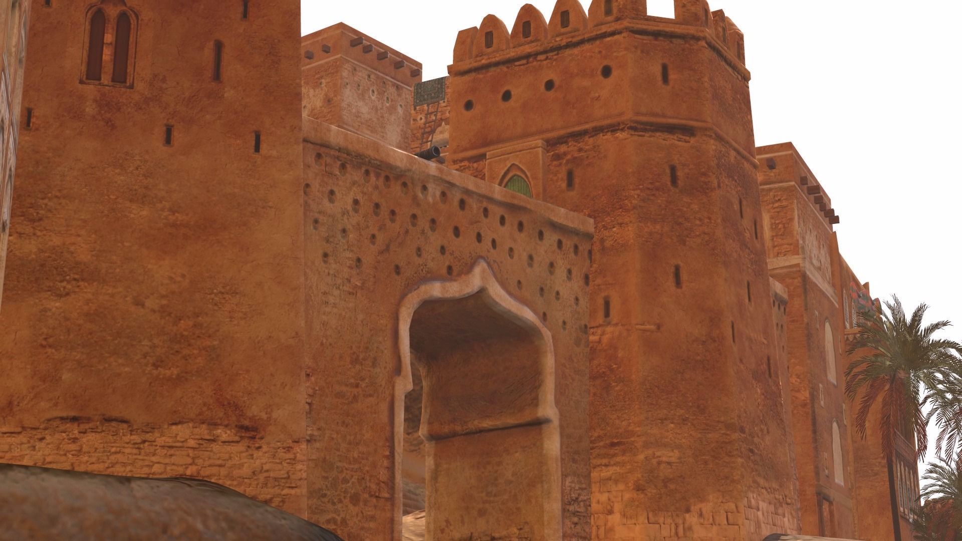 Arabic Old Town Low-poly 3D model_15
