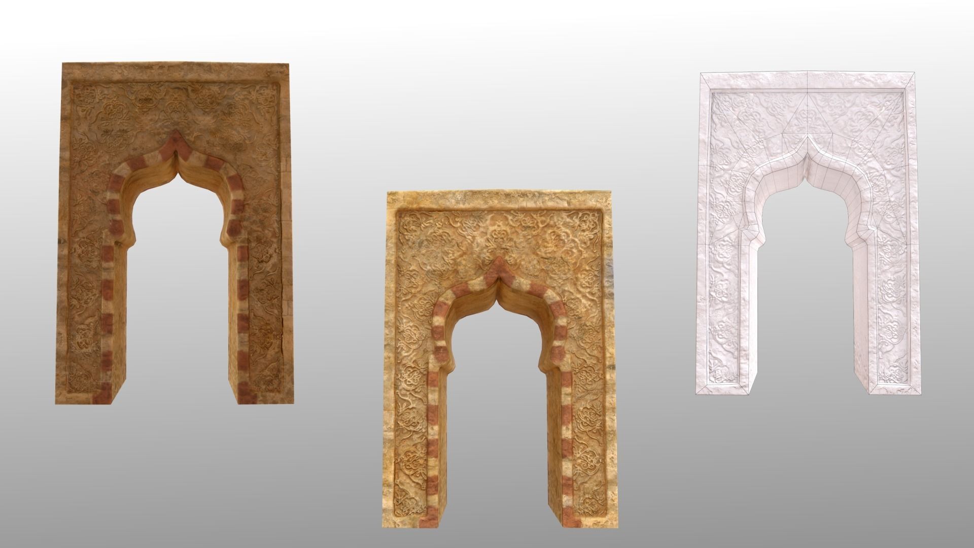 Arabic Old Town Low-poly 3D model_50