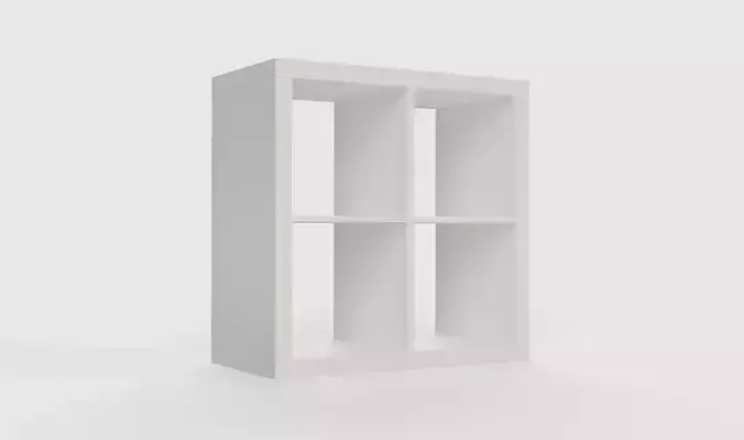 IKEA KALLAX Shelf Unit 2x2 White 3D model