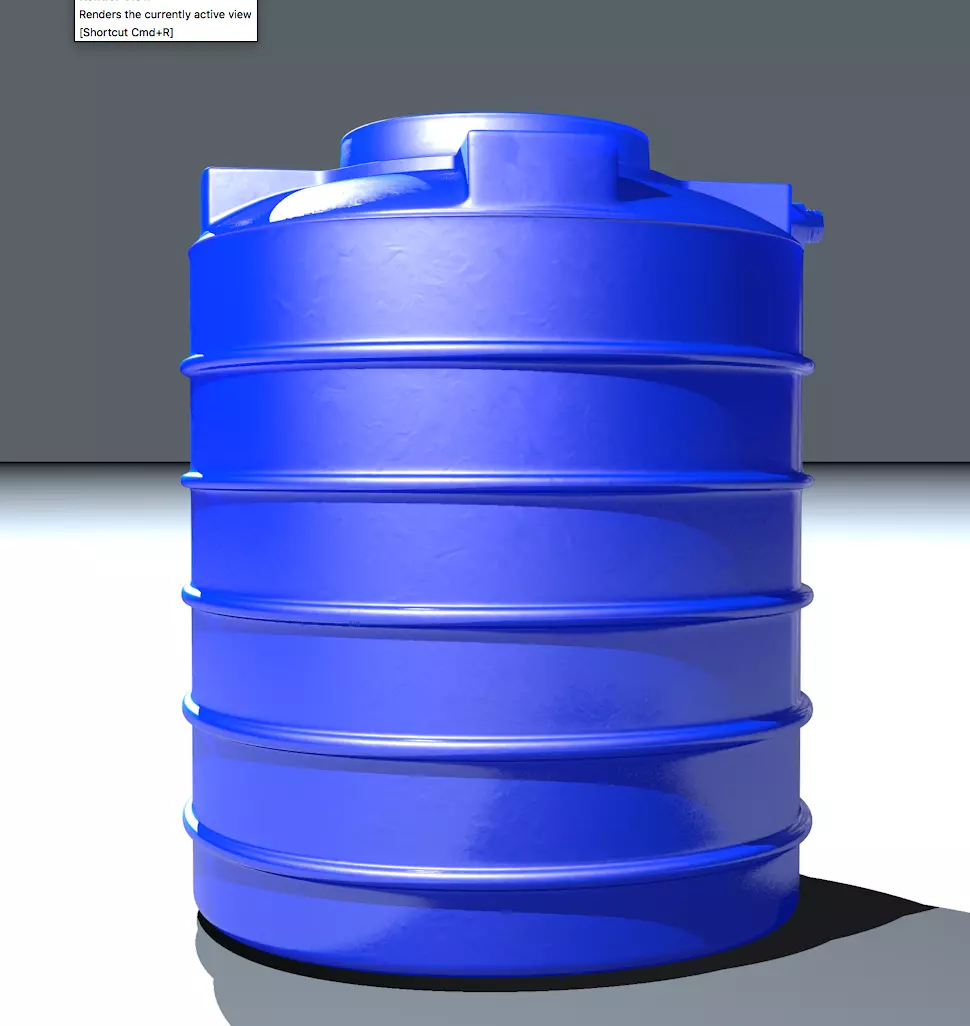 Water Tank 3D model_0