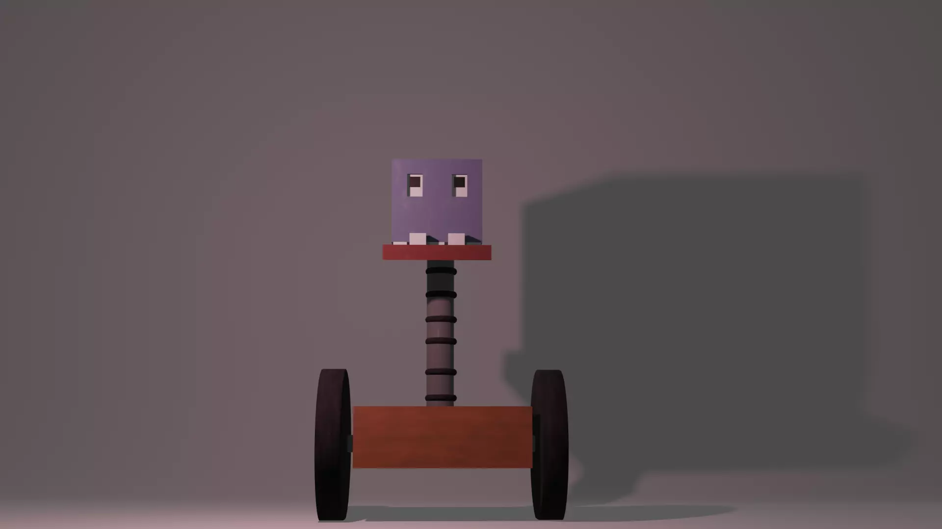 Simple Robot Low-poly 3D model_0