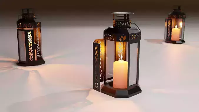 Enrum metal candle lamp