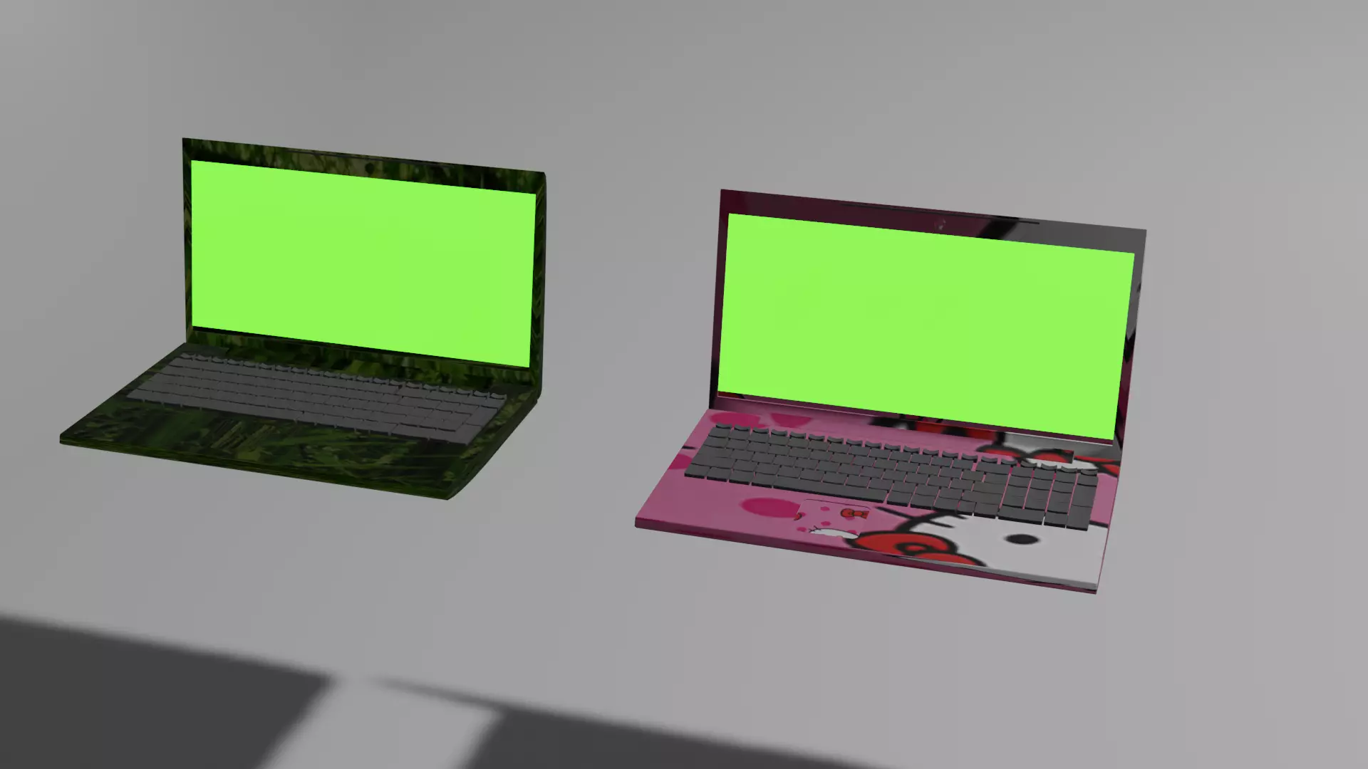 Laptop hello kitty 3D model_0