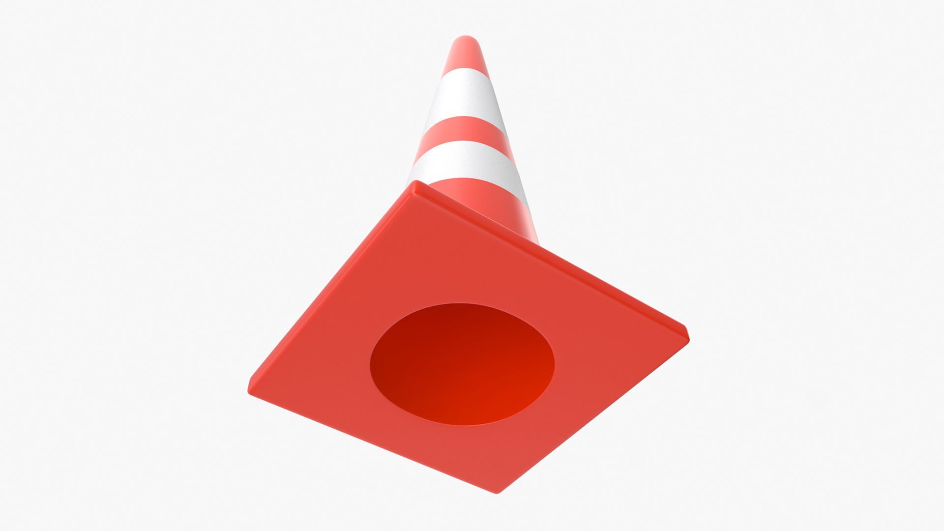 Road Cone 3D model_1
