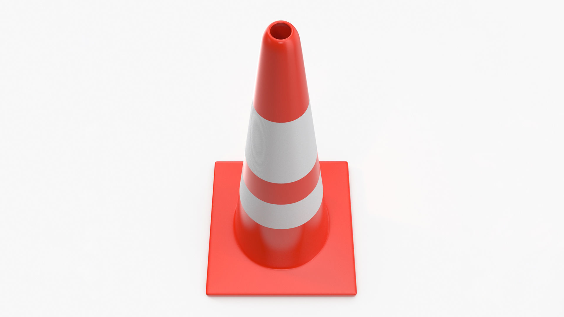 Road Cone 3D model_3