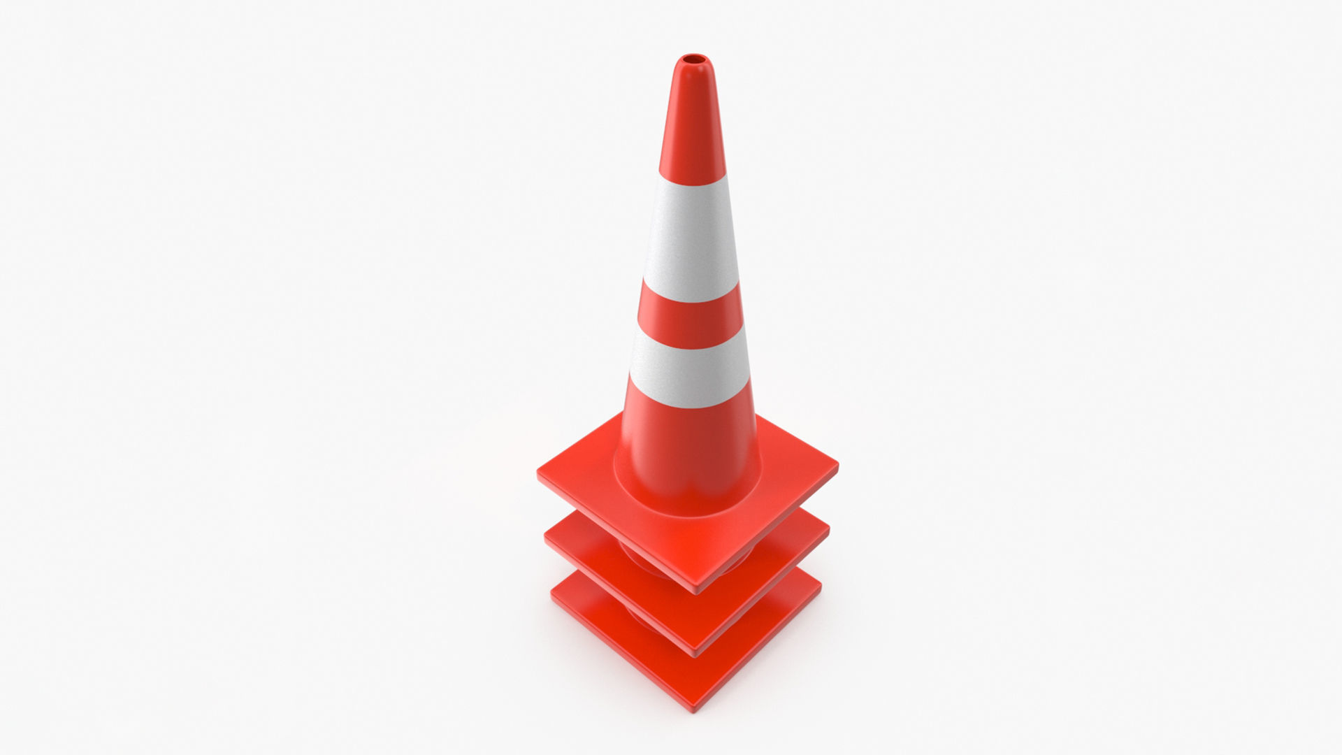 Road Cone 3D model_9