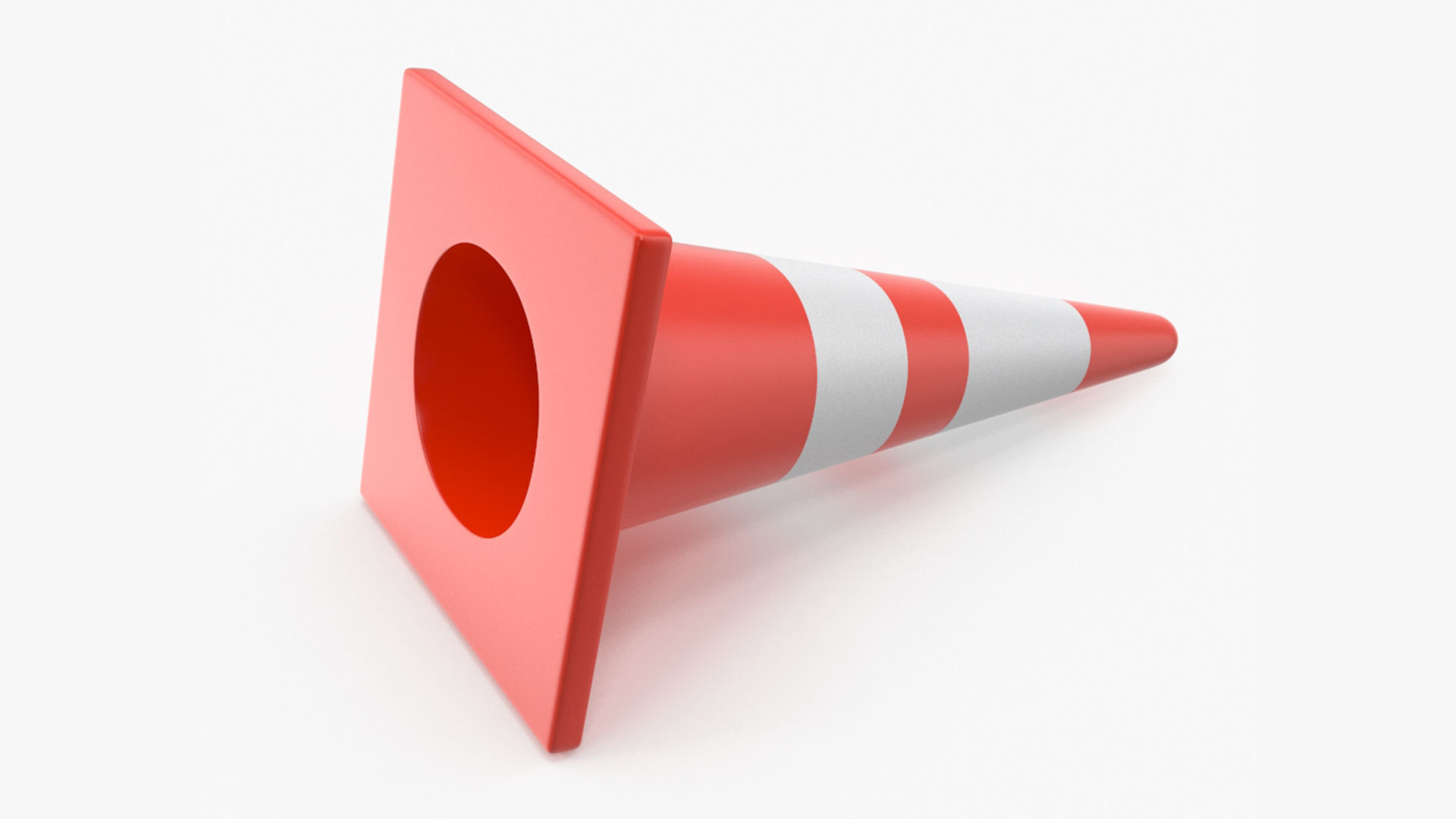 Road Cone 3D model_4