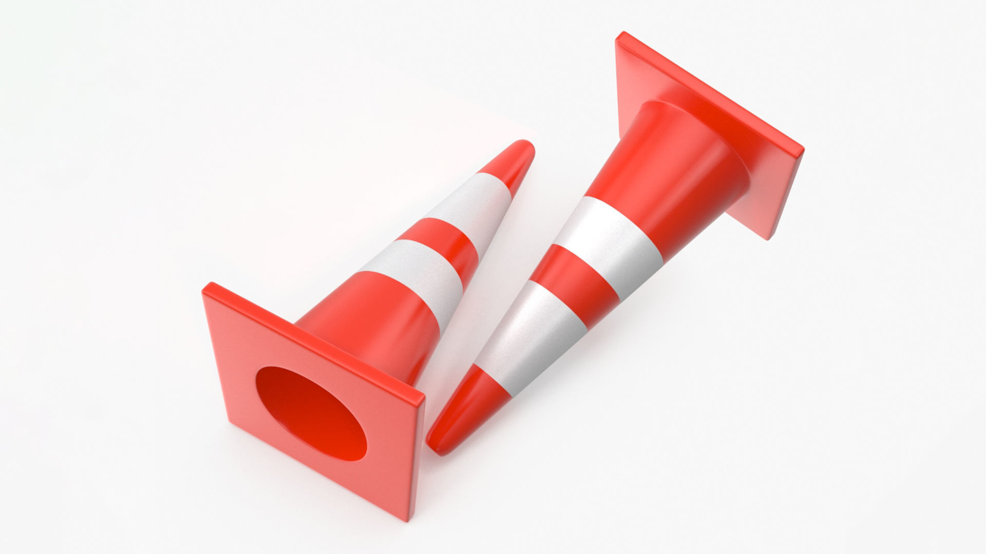 Road Cone 3D model_5