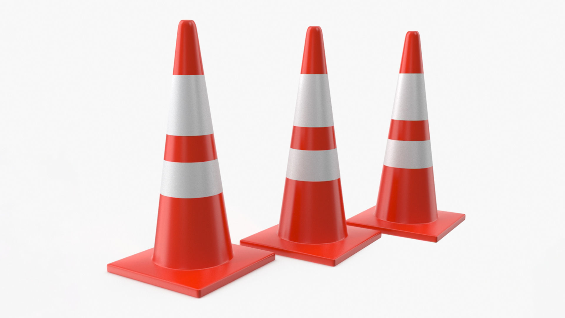 Road Cone 3D model_8