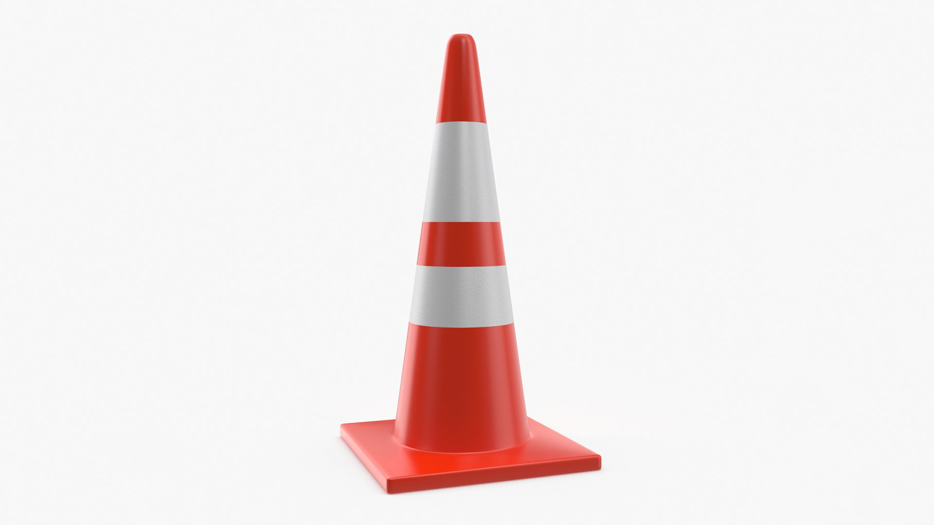 Road Cone 3D model_2