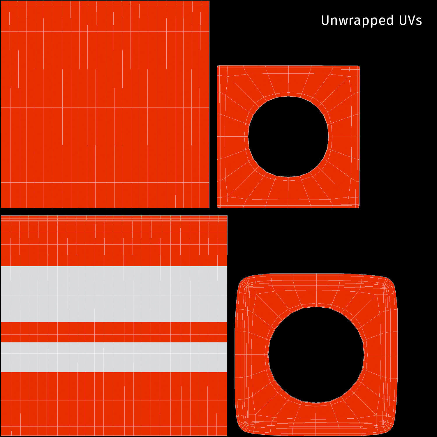 Road Cone 3D model_20