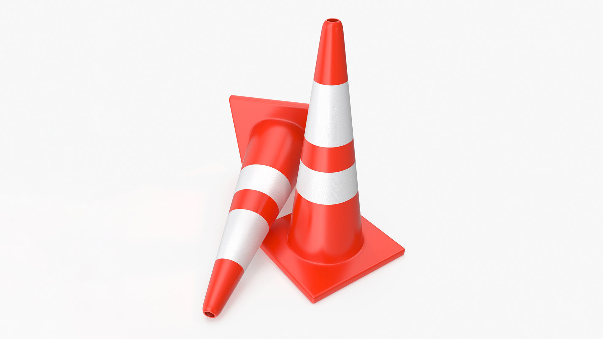 Road Cone 3D model_6