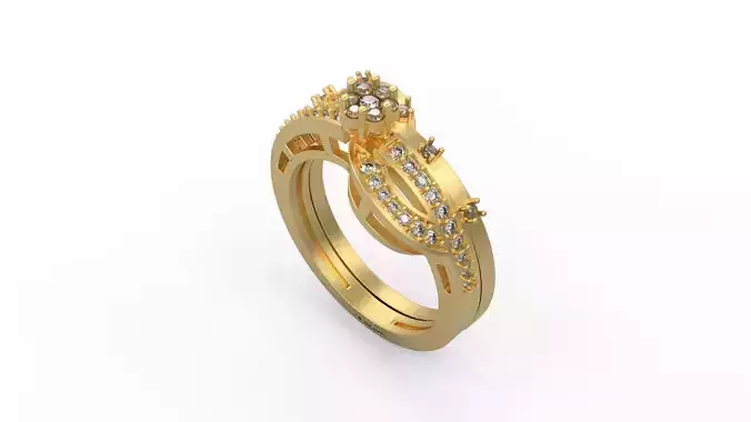 Woman Solitaire Ring 461