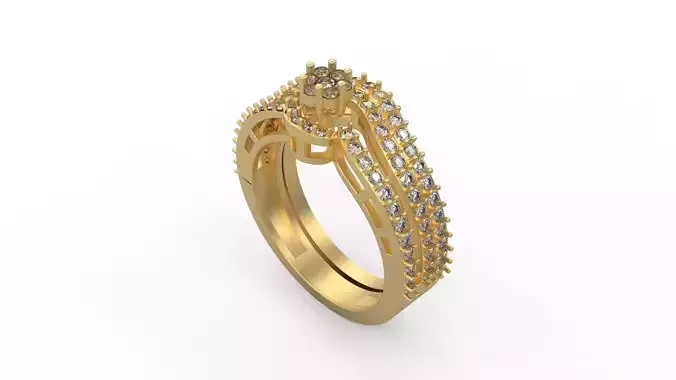 Woman Solitaire Ring 462