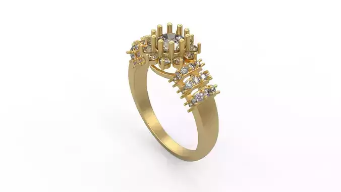 Woman Solitaire Ring 463