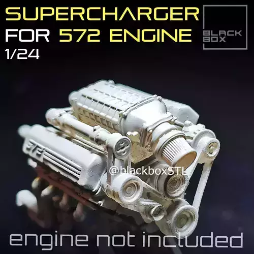 Supercharger set for 572 ENGINE 1-24th 3D print model