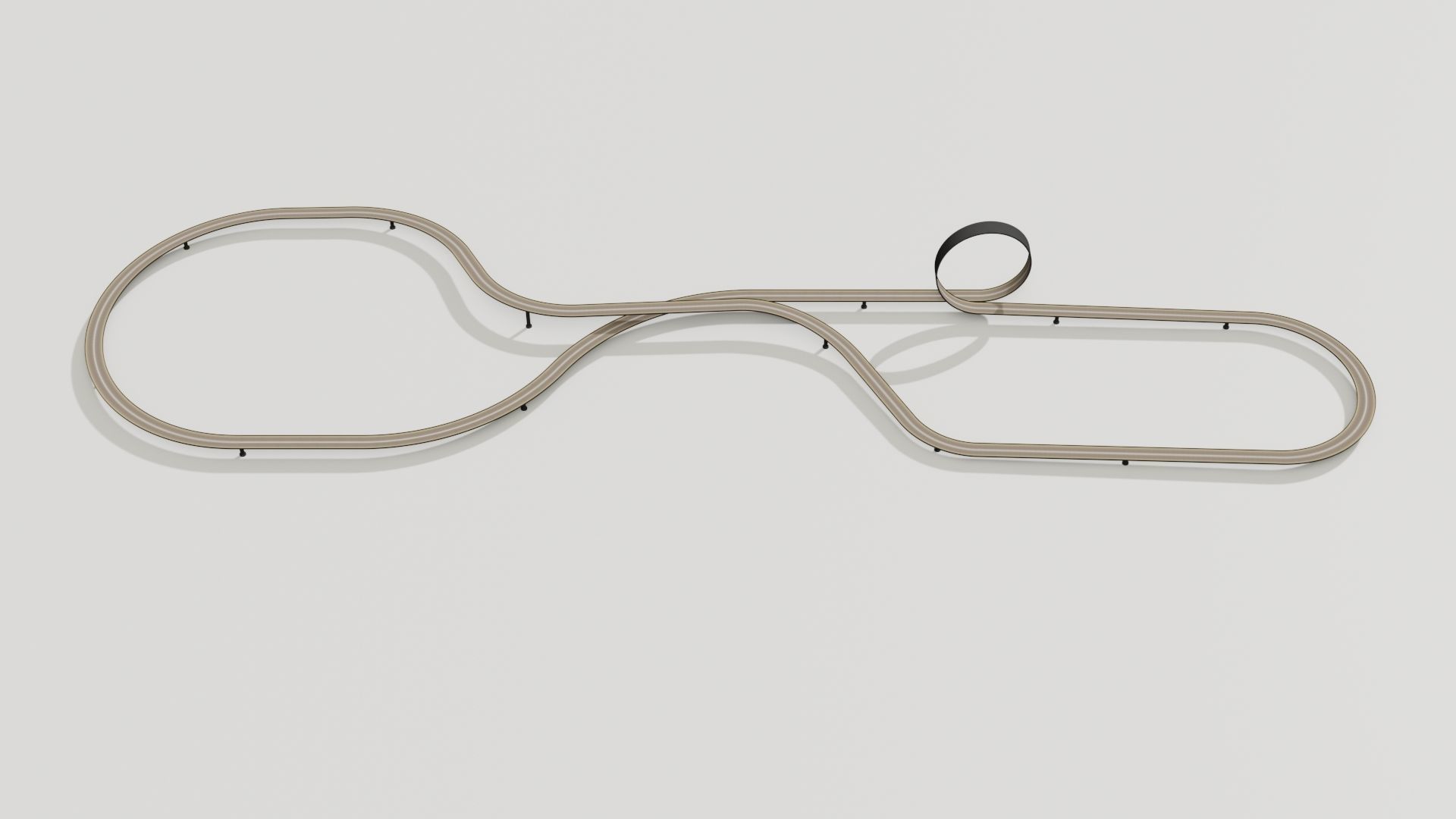 Acrobatic track Low-poly 3D model_15