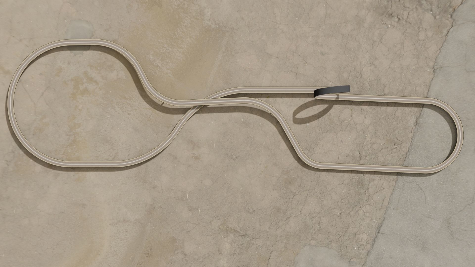 Acrobatic track Low-poly 3D model_18