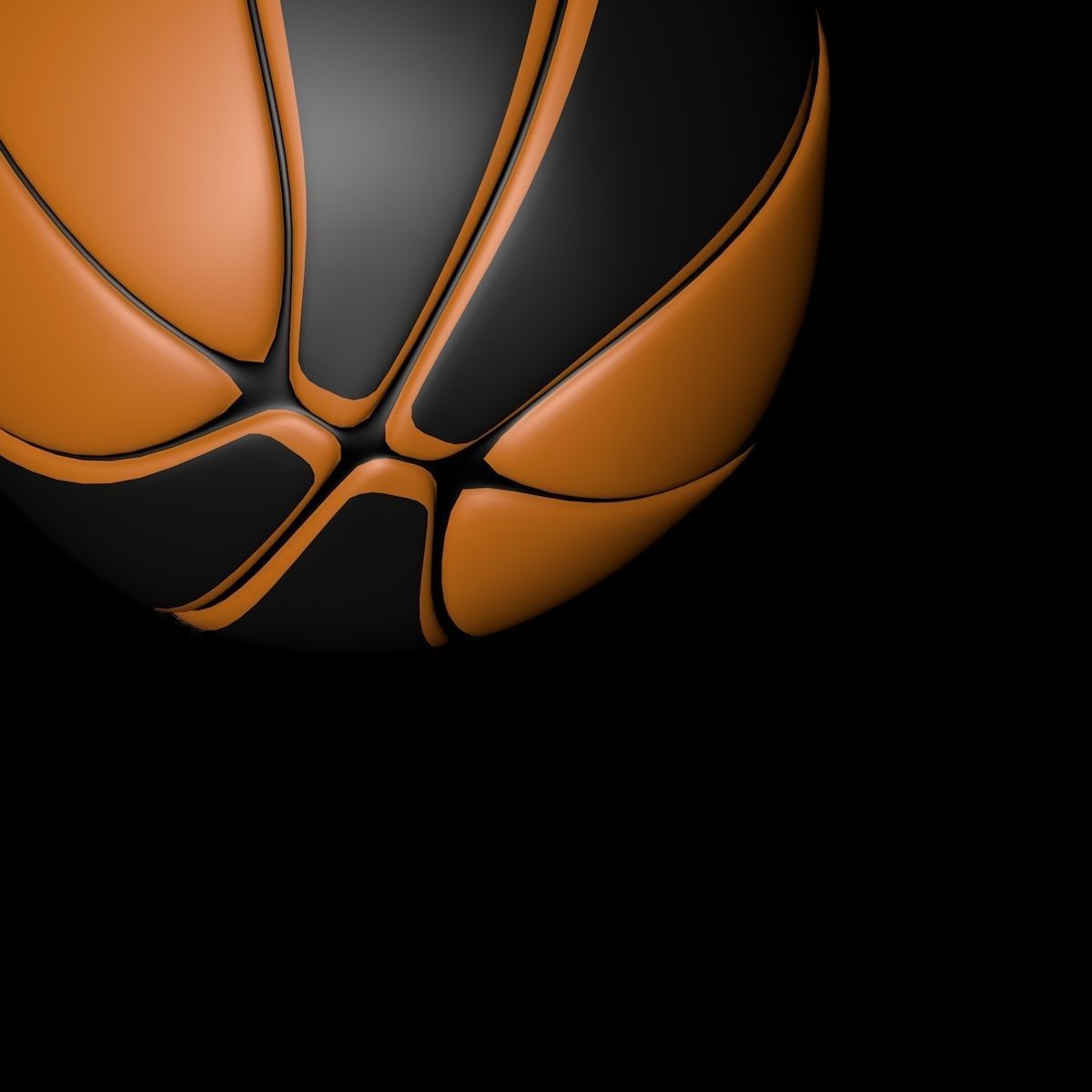 Basketball ball 3D model_11