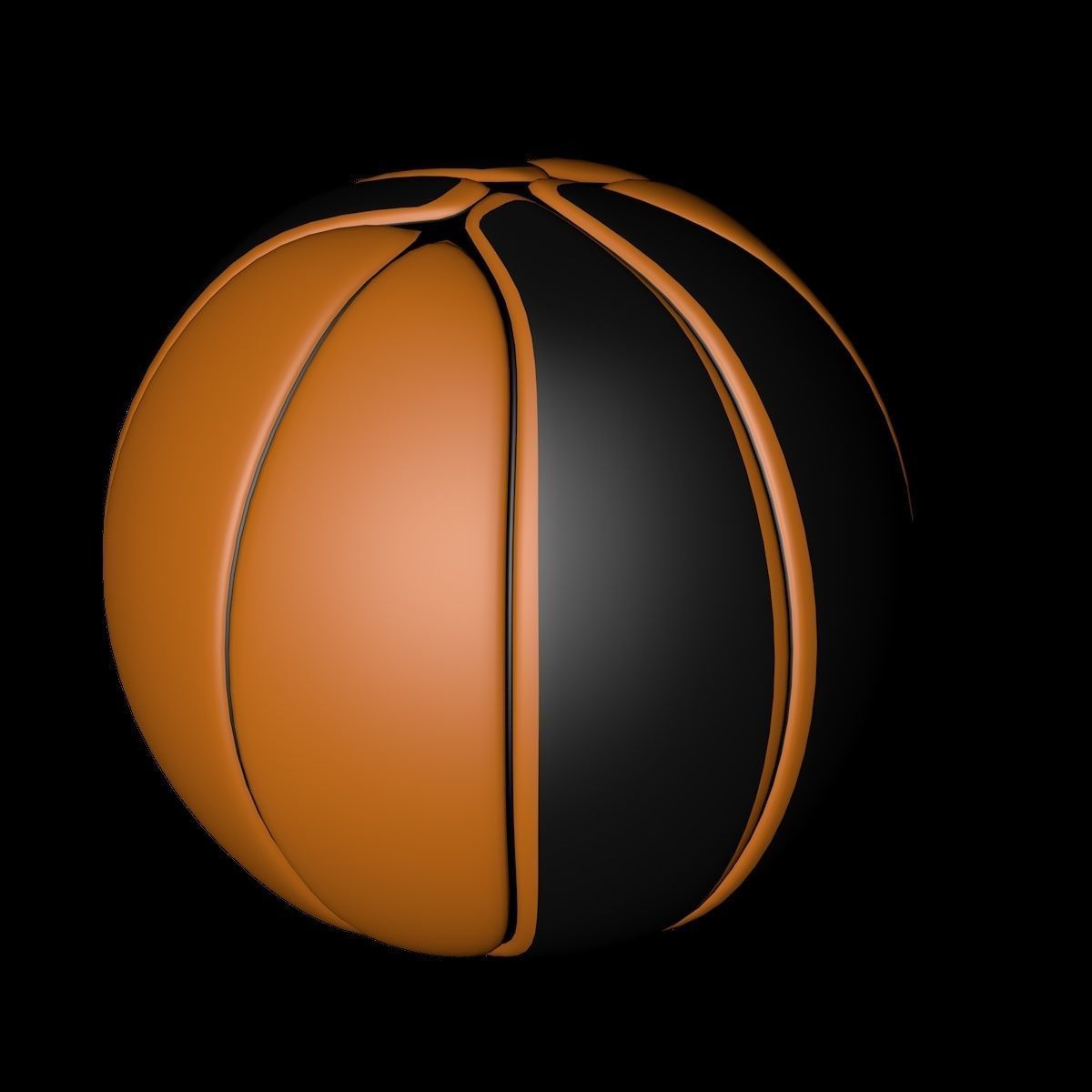 Basketball ball 3D model_8