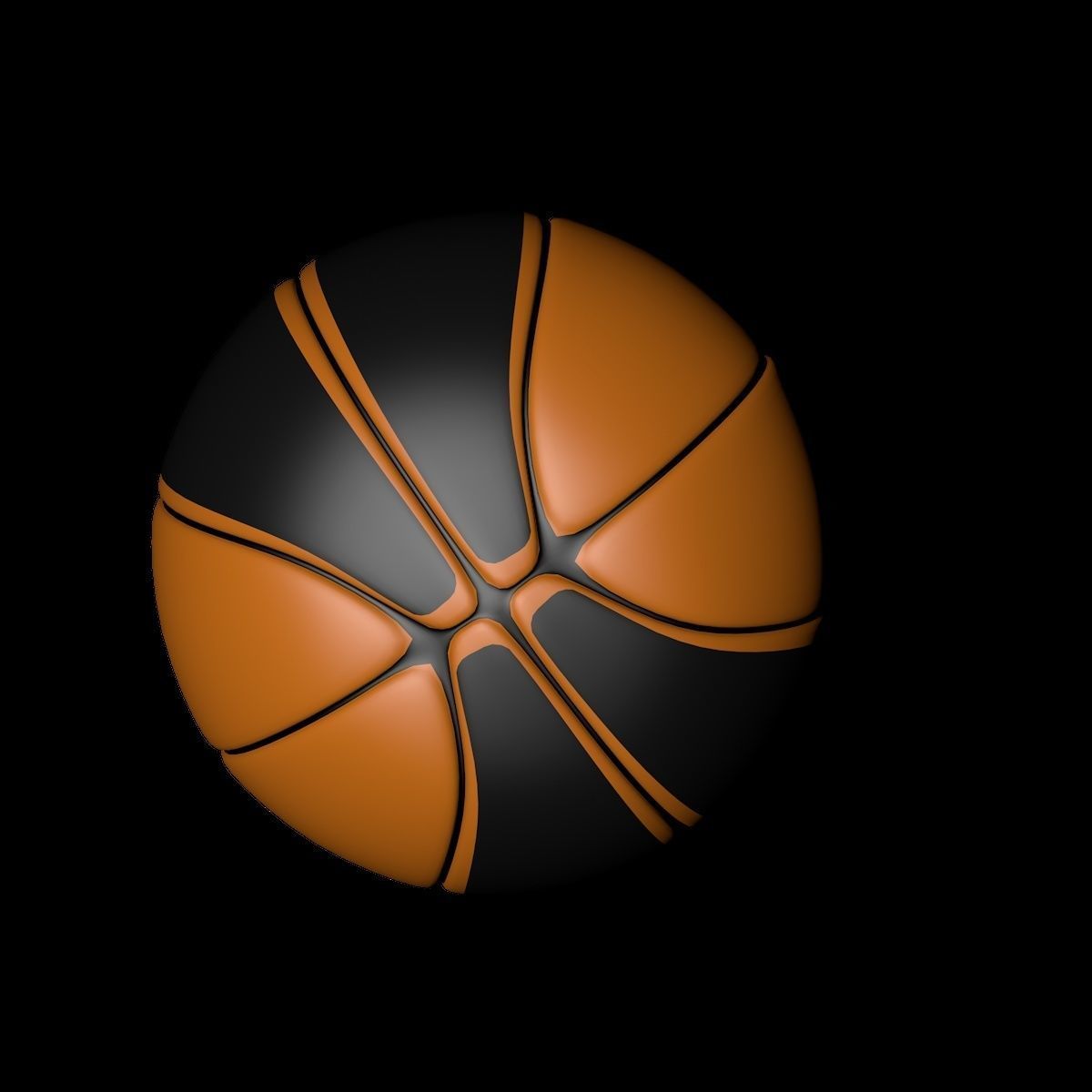 Basketball ball 3D model_3