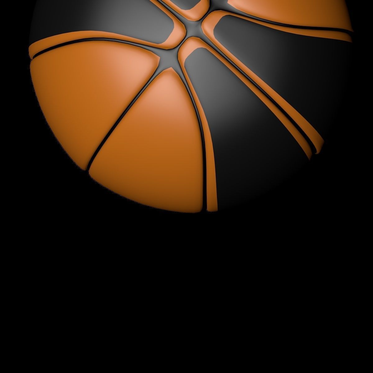 Basketball ball 3D model_2