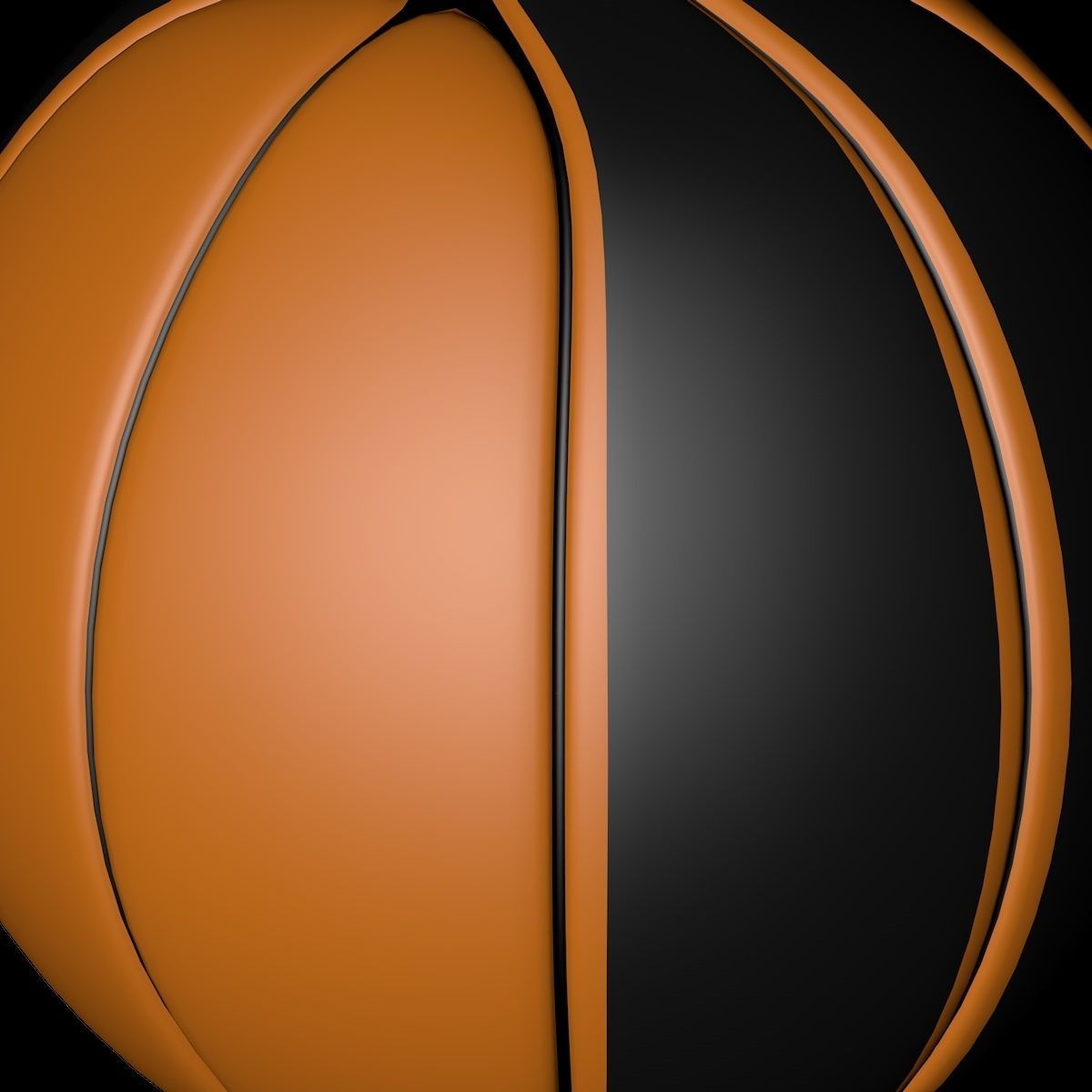 Basketball ball 3D model_10