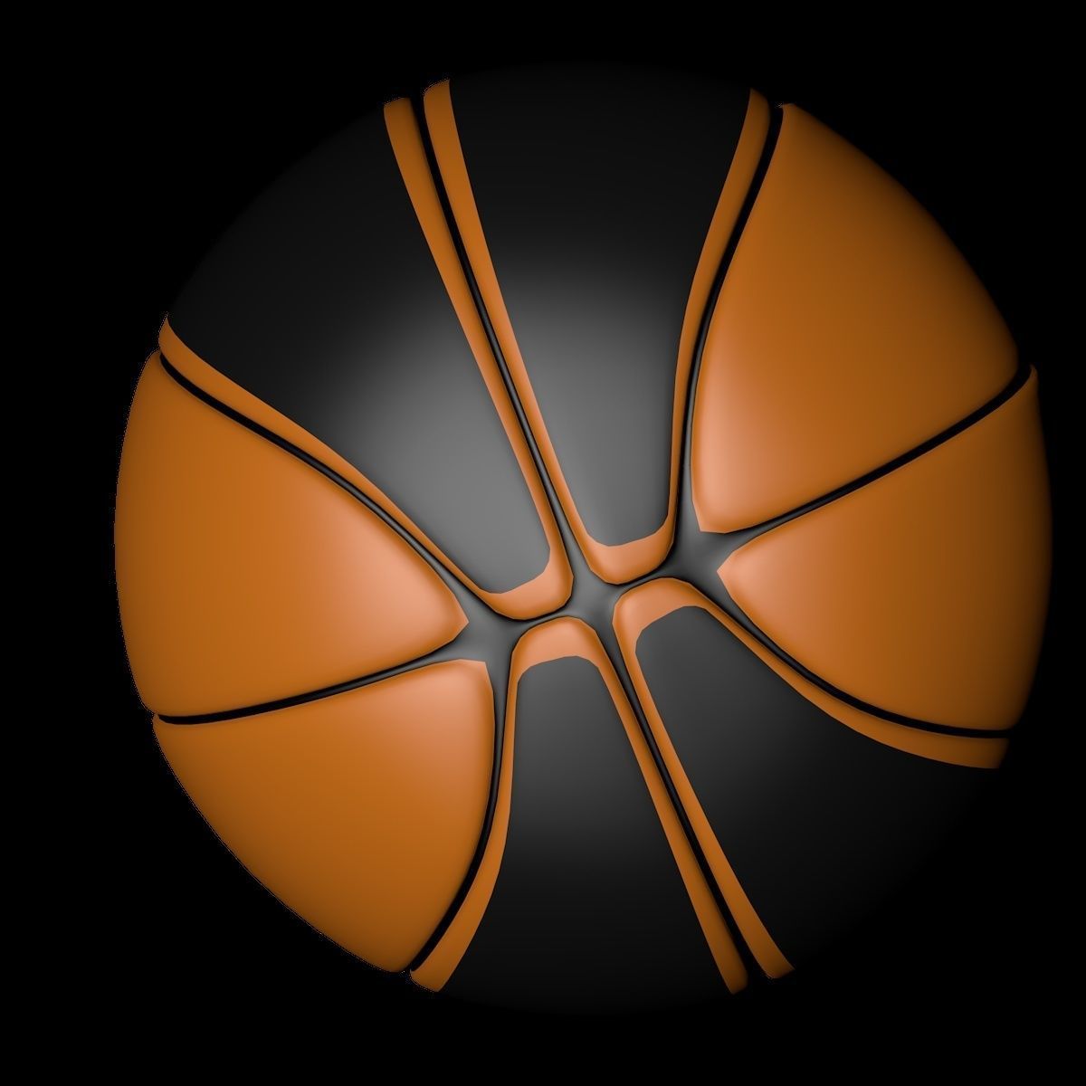 Basketball ball 3D model_1