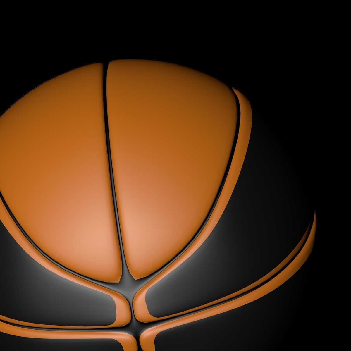Basketball ball 3D model_4