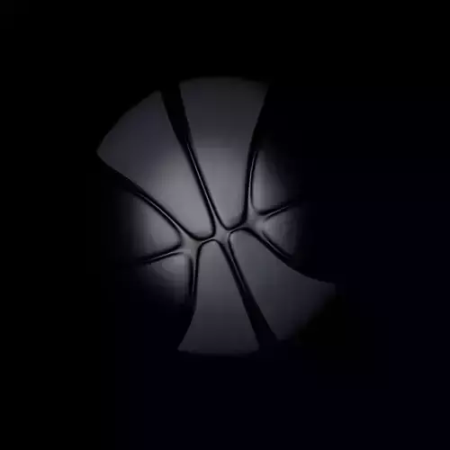 Basketball Black and grey 3D model