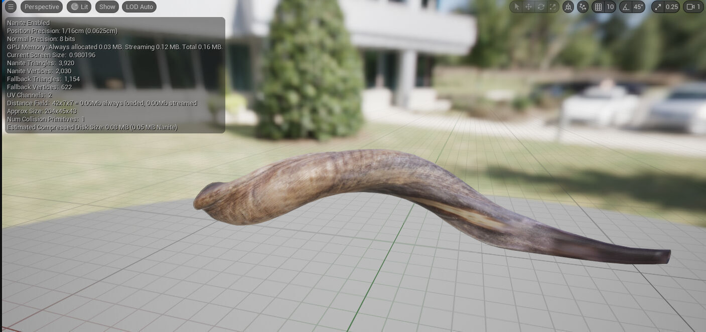Kudu Shofar - Nanite Optimized 3D model_5