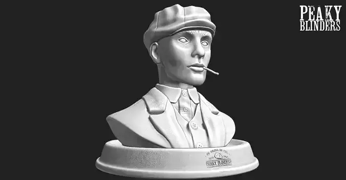 Bust Of Thomas Shelby Peaky Blinders 3D print model