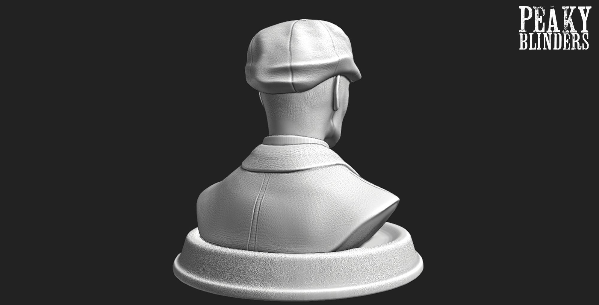Bust Of Thomas Shelby Peaky Blinders 3D print model_4
