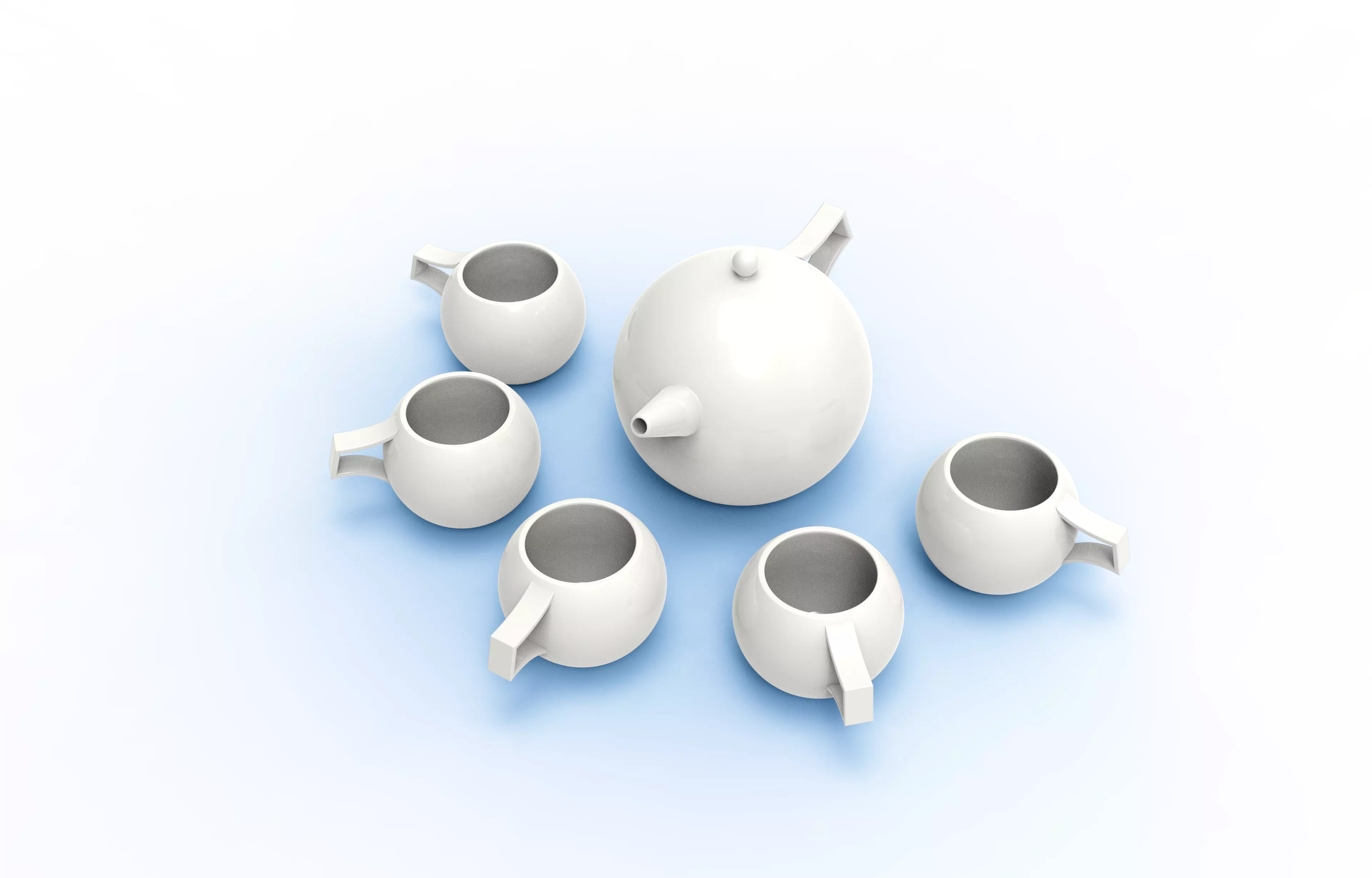 Tea Kettle Design 3D print model