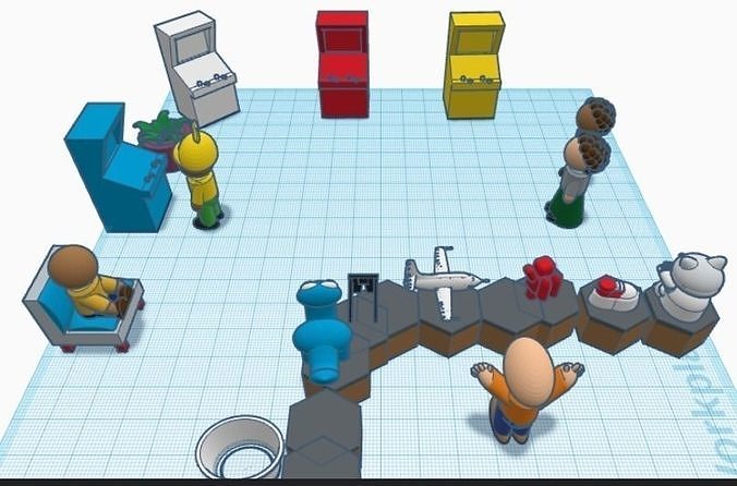 the palace group of people 3D print model