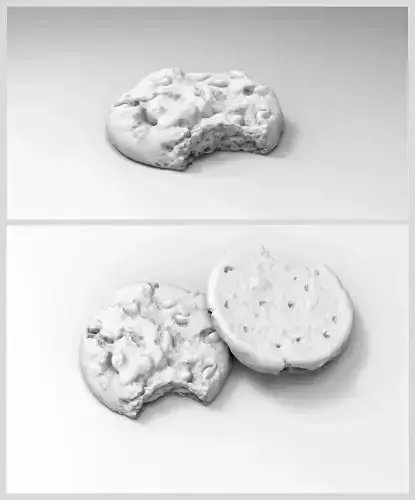 Cookie High poly Single Piece  3D print model