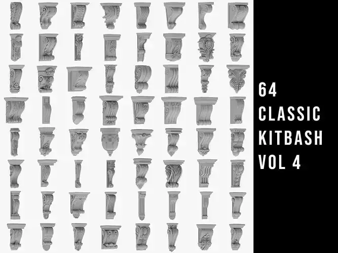 64 Classic Kitbash Vol 4 3D model