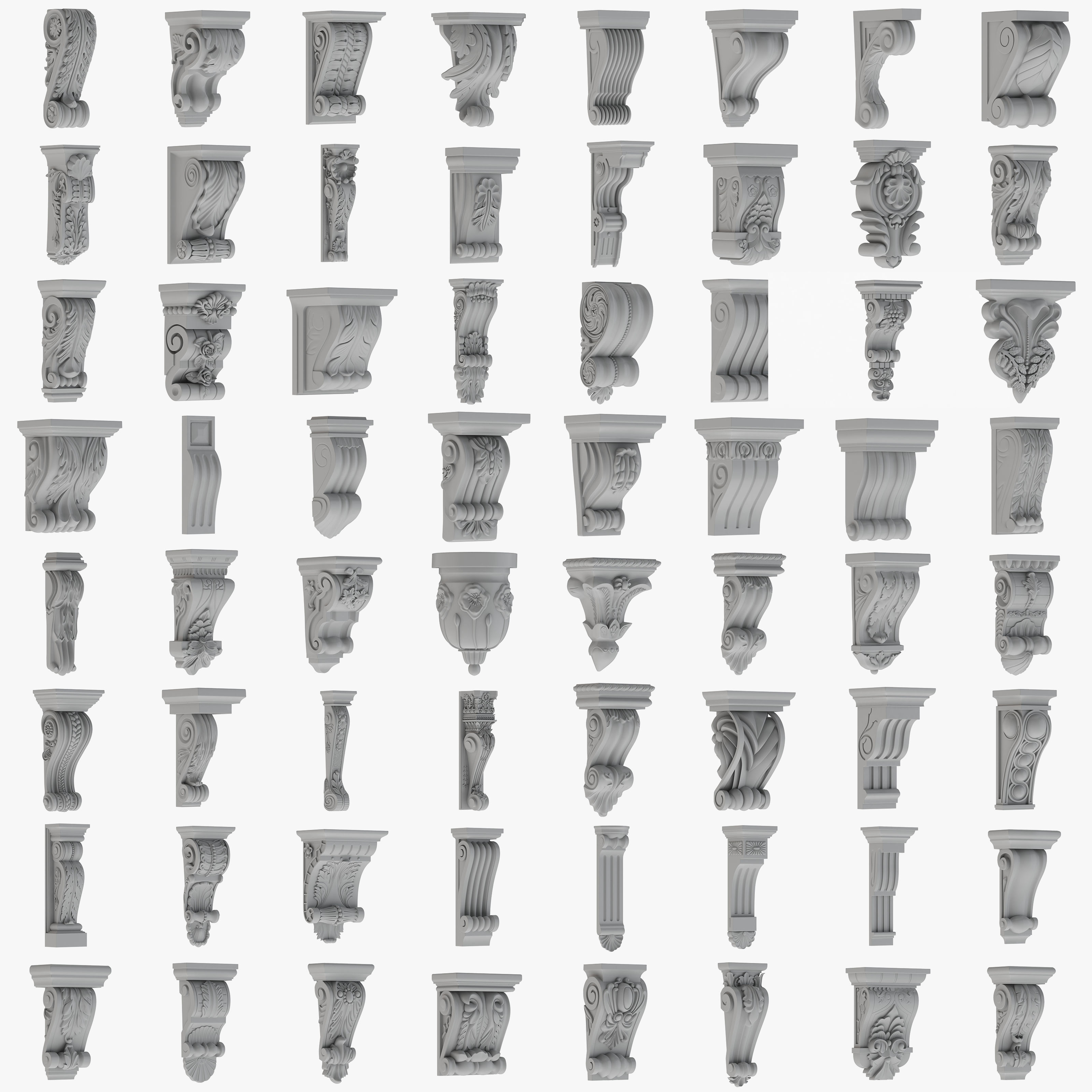 64 Classic Kitbash Vol 4 3D model_1