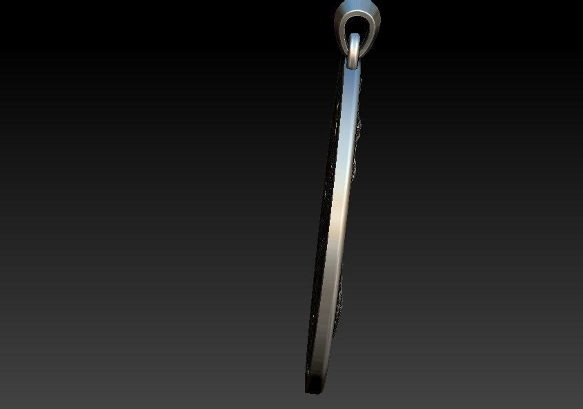 Phoenix And Dragon Pendant 3D print model_12