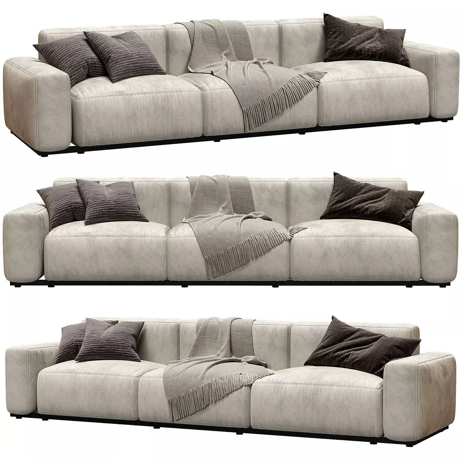 Jesse Daniel Chaise Longue Sofa 3D model
