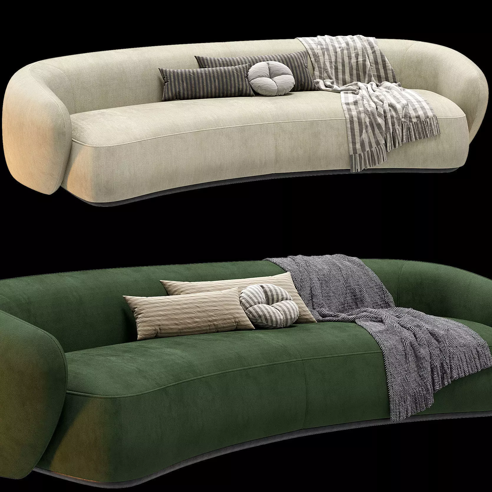 Rene Sofa  Meridiani 3D model_0