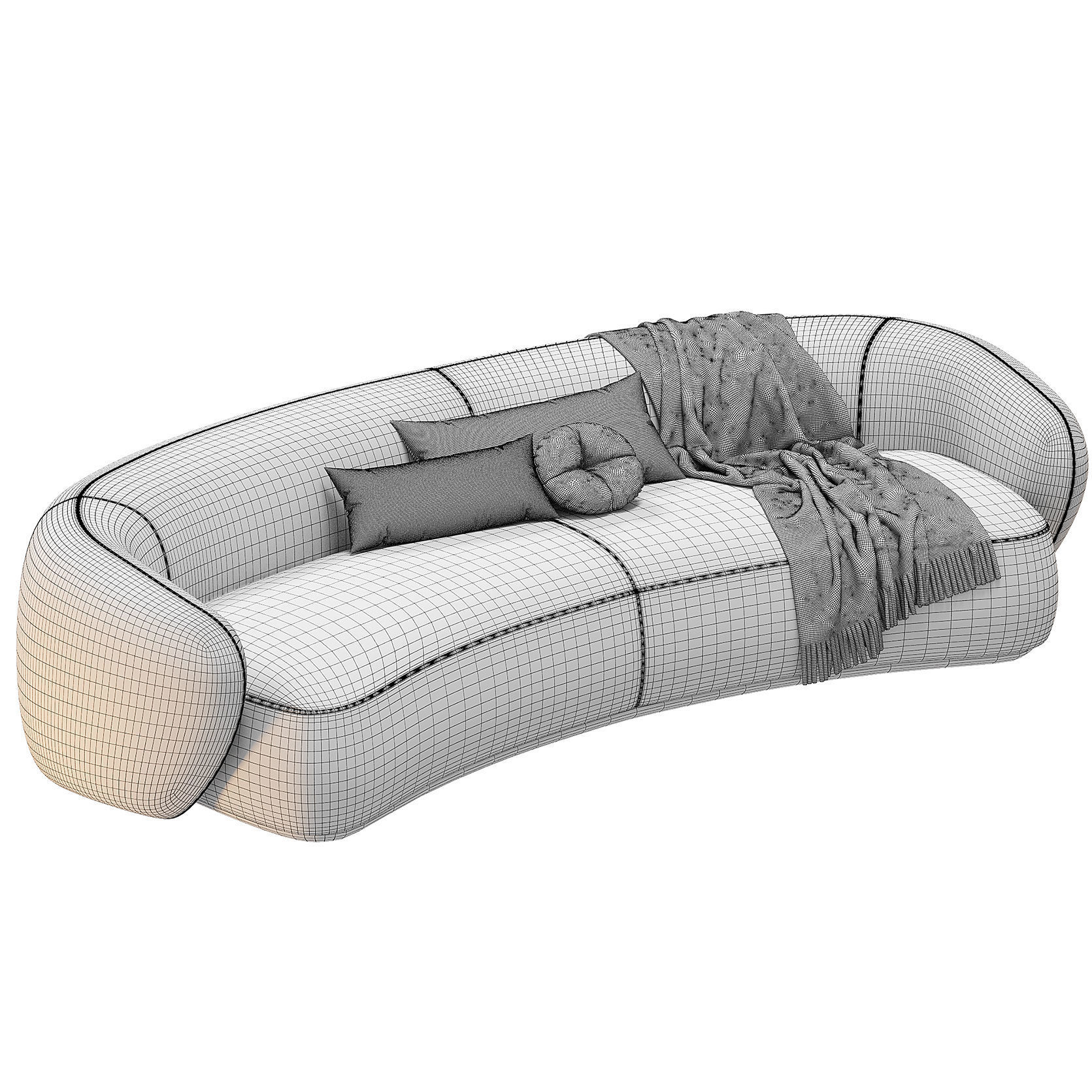 Rene Sofa  Meridiani 3D model_4