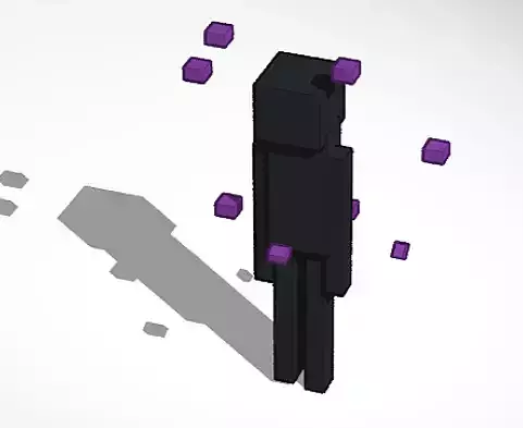 enderman minecraft character with balls