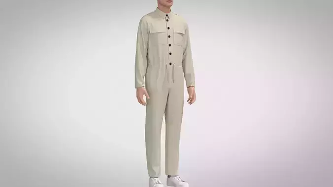 Men Jumpsuit 3D model