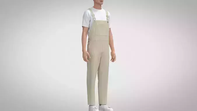 Men Dungaree 3D model
