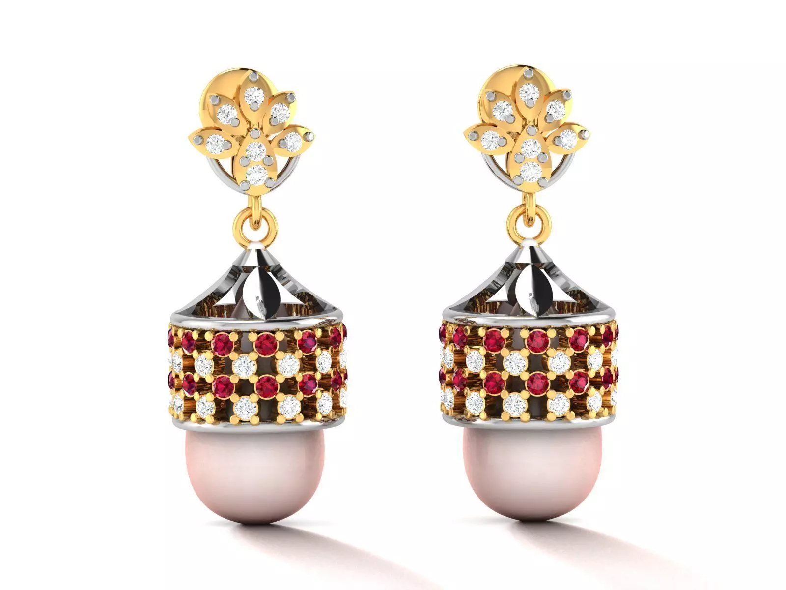 Women Jhumki Earrings 3D print model