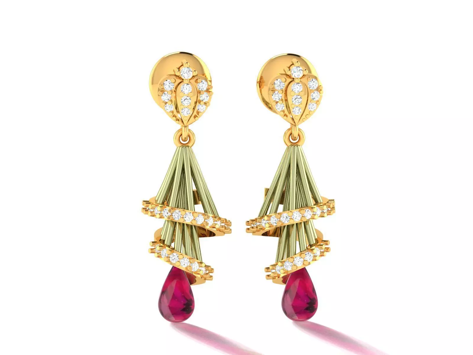 Women Jhumki Earrings 3D print model