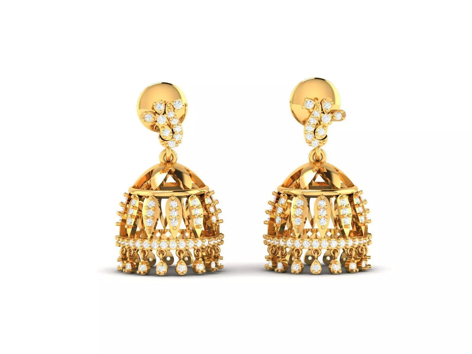 Women Jhumki Earrings 3D print model